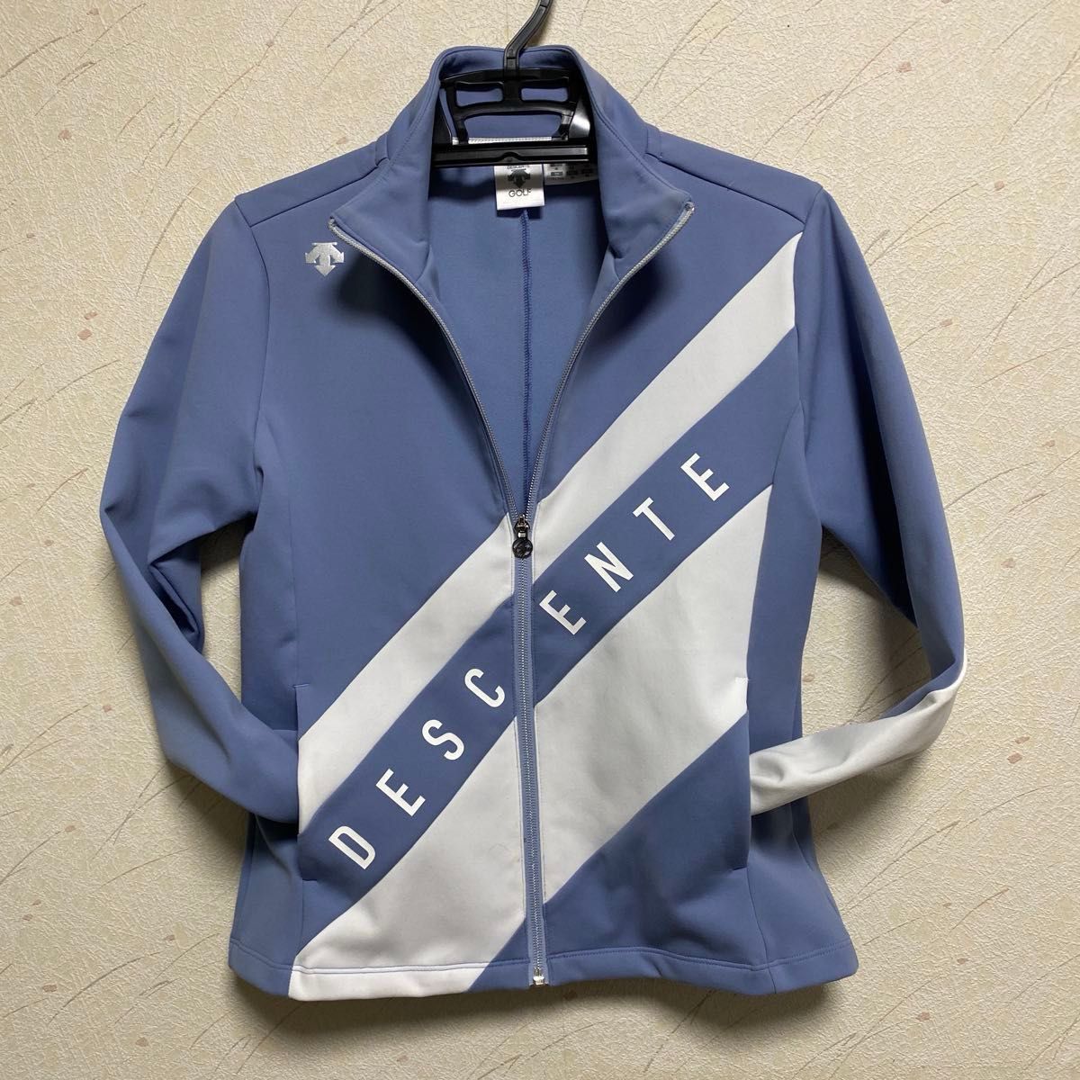 DESCENTE GOLF】デサントゴルフ ジャージジャケット ブルー DESCENTE GOLF】デサントゴルフ ジャージジャケット ブルー