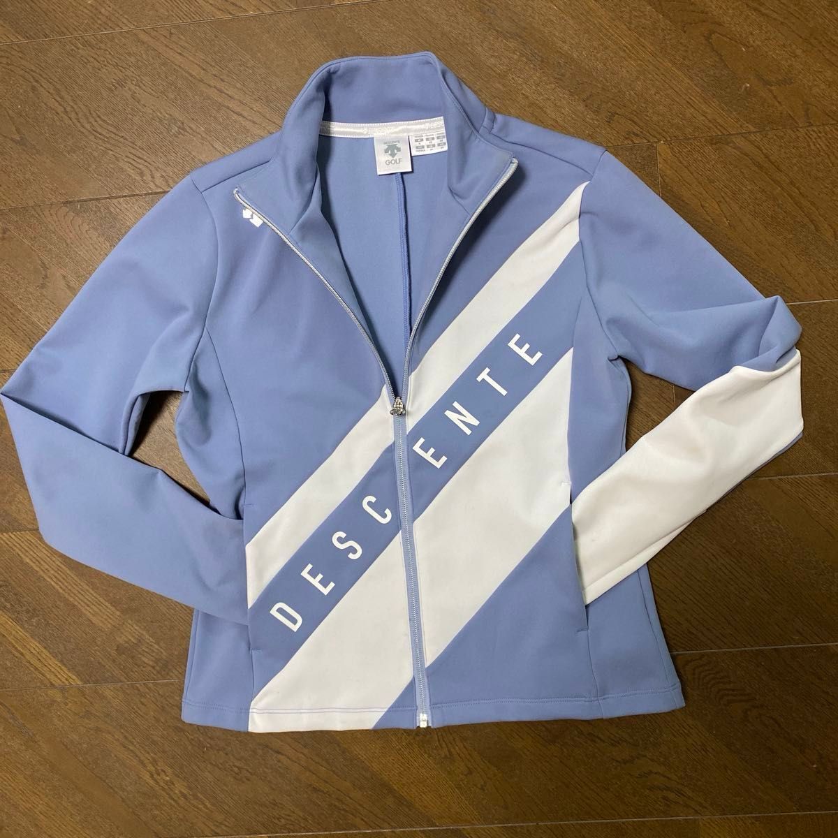 DESCENTE GOLF】デサントゴルフ ジャージジャケット ブルー DESCENTE GOLF】デサントゴルフ ジャージジャケット ブルー