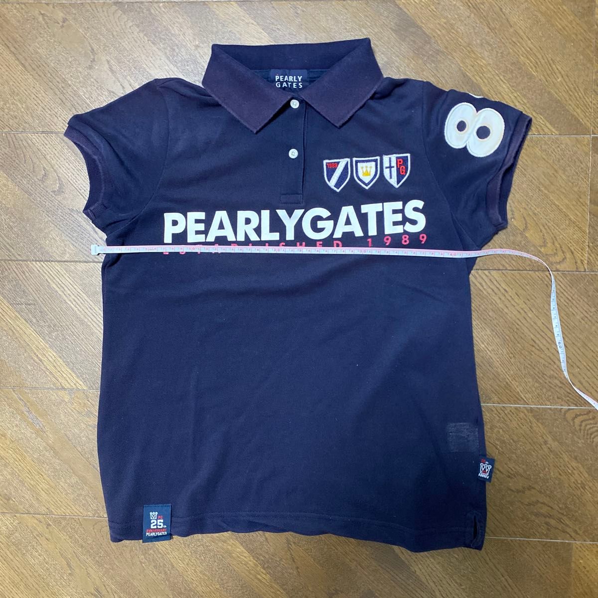 PEARLY GATES】パーリーゲイツ 半袖ポロシャツ ネイビー0(S相当 PEARLY GATES】パーリーゲイツ 半袖ポロシャツ ネイビー0(S相当