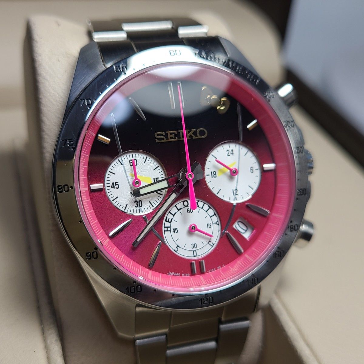 良品 SEIKO セイコー 500系新幹線25周年記念 ハローキティ 良品 SEIKO セイコー 500系新幹線25周年記念 ハローキティ