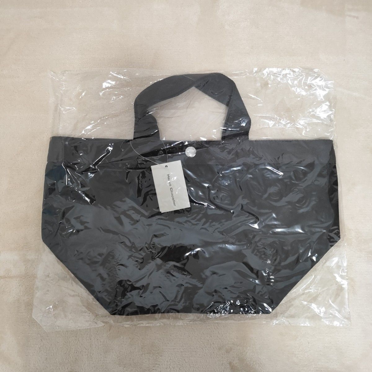 エルベシャプリエ トートバッグ ブラック×モカ 707C 新品・未 エルベシャプリエ トートバッグ ブラック×モカ 707C 新品・未