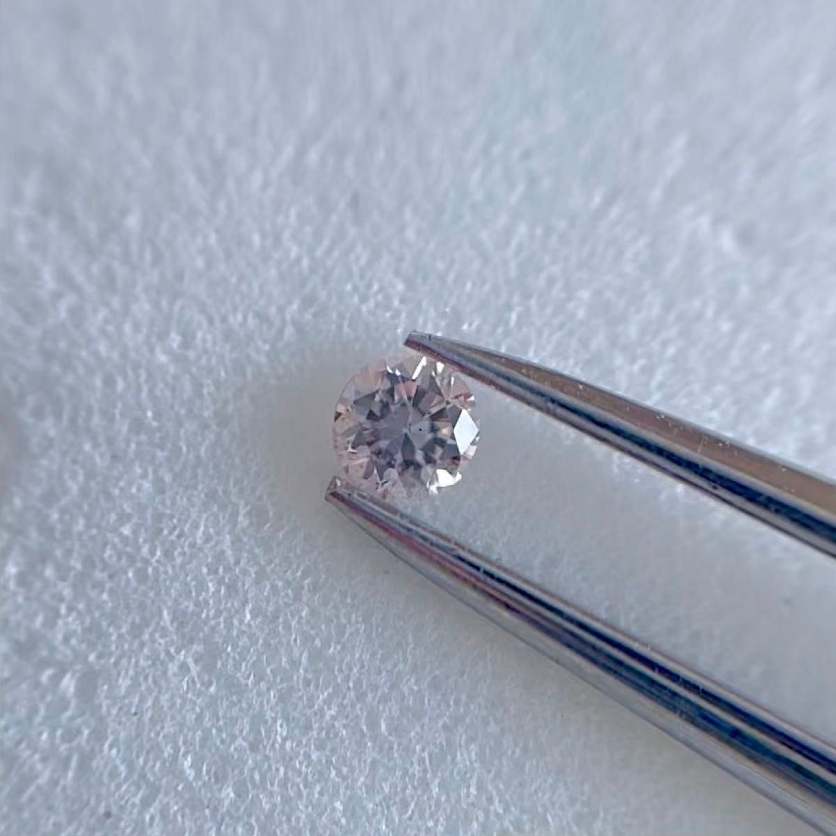 0.072ct 天然ピンクダイヤモンドルース LIGHT ORANGY PINK