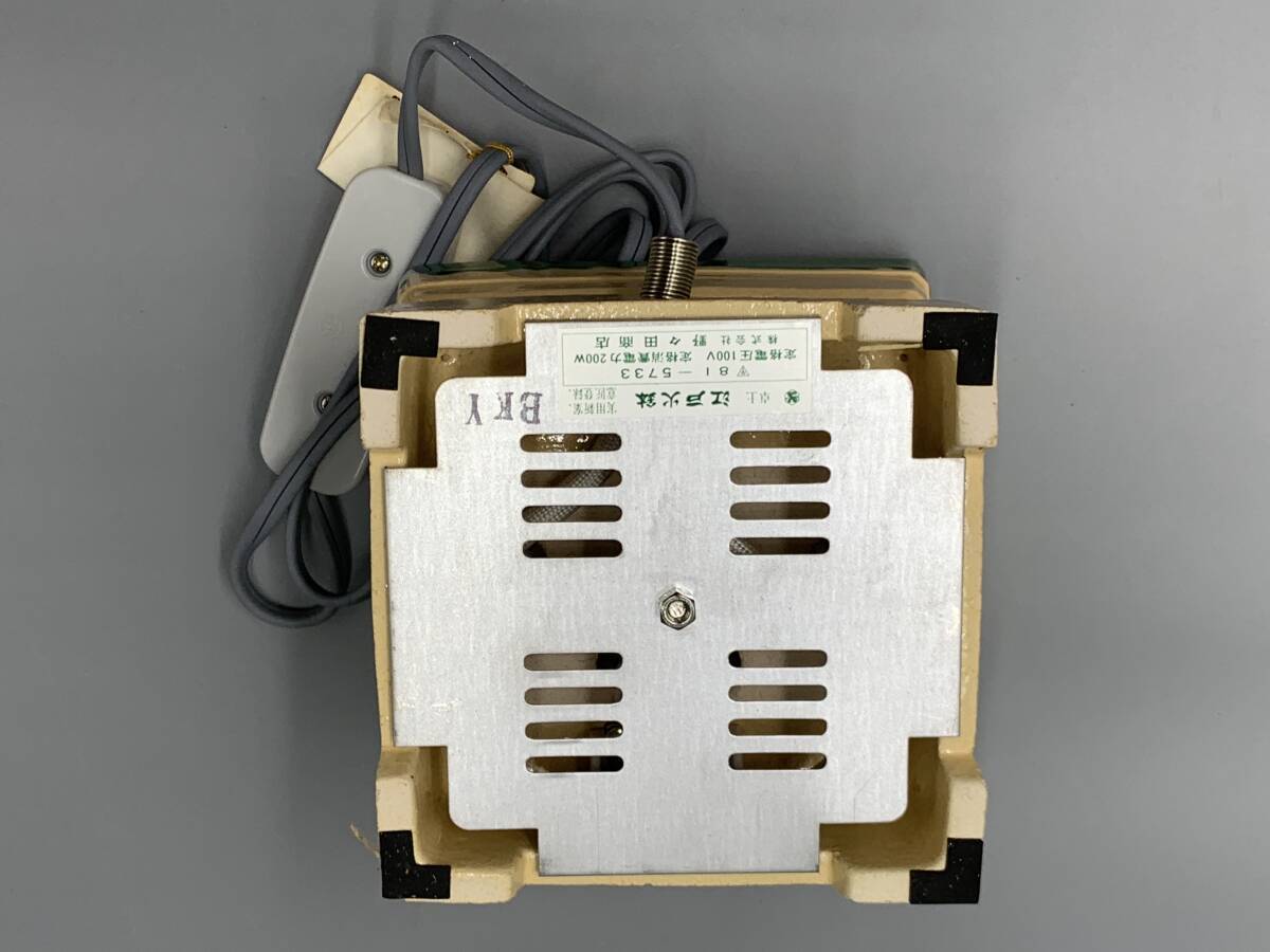 4#E/5429 野々田商店 卓上 江戸火鉢 炭型電熱器 釜 100V 200W 4#E/5429 野々田商店 卓上 江戸火鉢 炭型電熱器 釜 100V 200W
