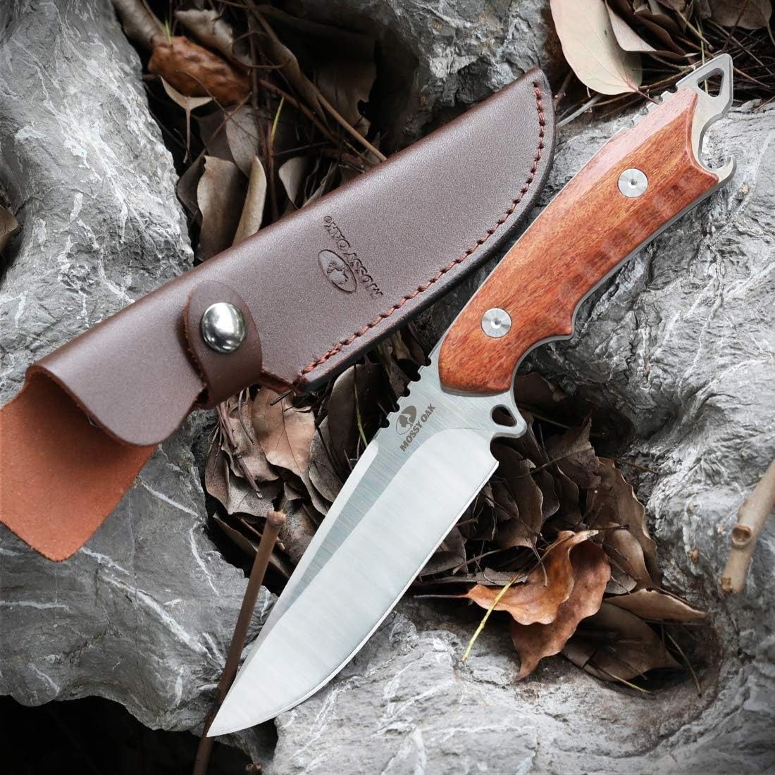 MOSSY OAK フルタング ブッシュクラフトナイフ 天然ウッド MOSSY OAK フルタング ブッシュクラフトナイフ 天然ウッド