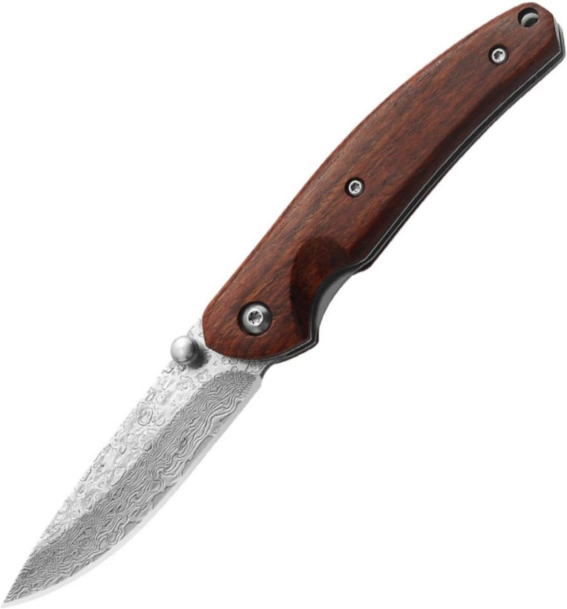 高級鋼材VG10鋼(V金10号)使用 ダマスカス鋼 天然ウッドハンドル 高級鋼材VG10鋼(V金10号)使用 ダマスカス鋼 天然ウッドハンドル