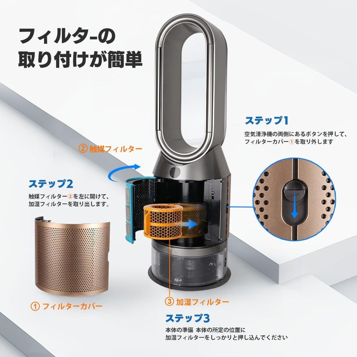 新品】ダイソン 互換フィルター 加湿空気清浄機 PH01 PH02 PH03 新品】ダイソン 互換フィルター 加湿空気清浄機 PH01 PH02 PH03