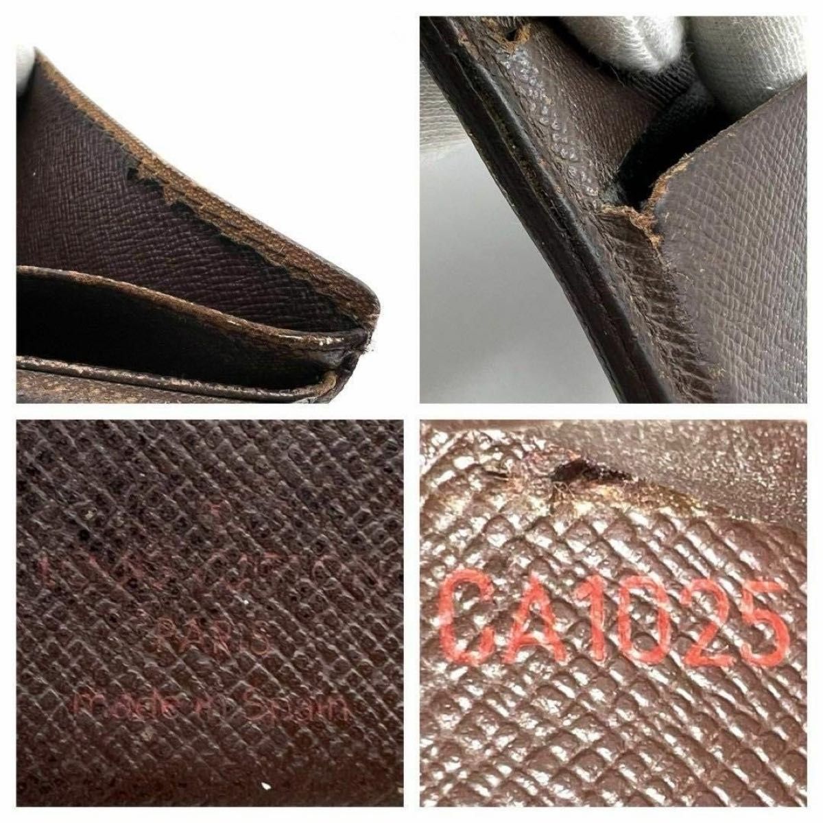 Louis Vuitton ルイヴィトン 折り財布 総柄 LVロゴ ダミエ Louis Vuitton ルイヴィトン 折り財布 総柄 LVロゴ ダミエ