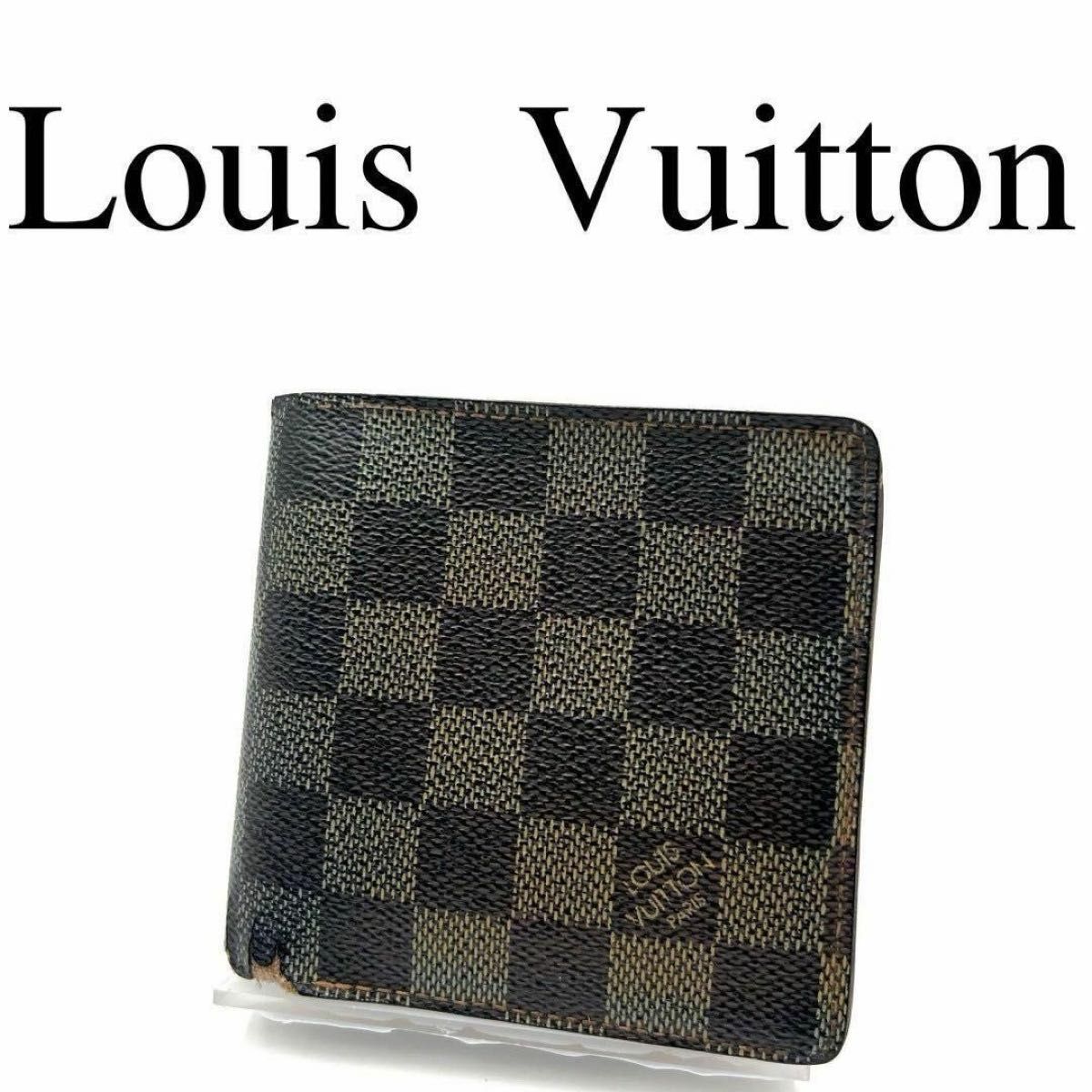 Louis Vuitton ルイヴィトン 折り財布 総柄 LVロゴ ダミエ Louis Vuitton ルイヴィトン 折り財布 総柄 LVロゴ ダミエ