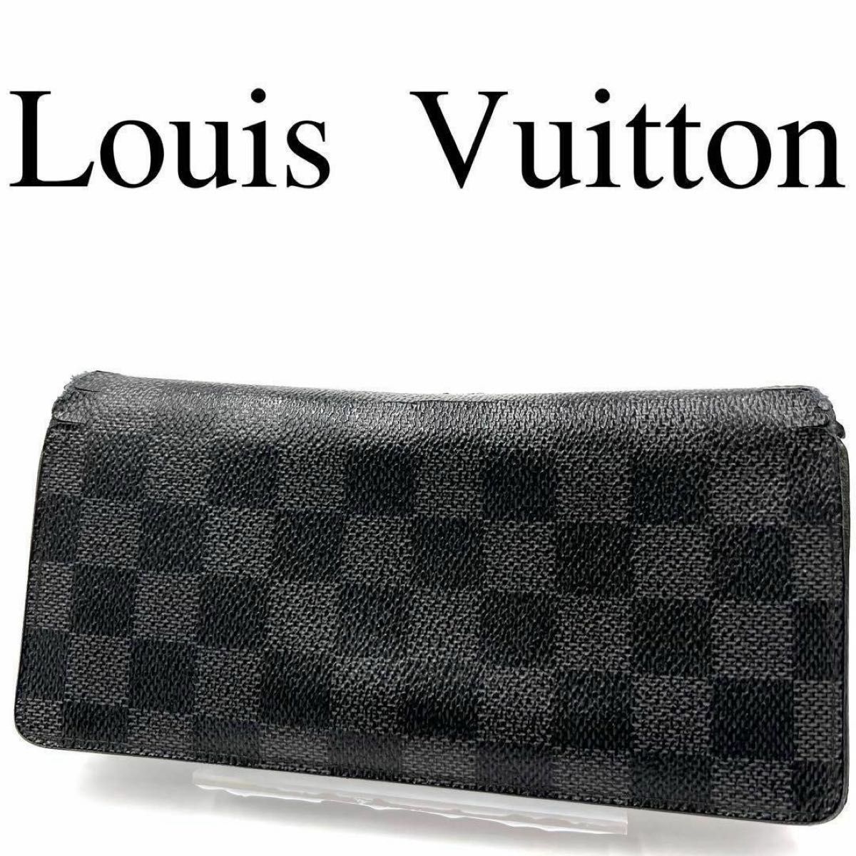 Louis Vuitton ルイヴィトン 長財布 ブラック系 ダミエグラ Louis Vuitton ルイヴィトン 長財布 ブラック系 ダミエグラ