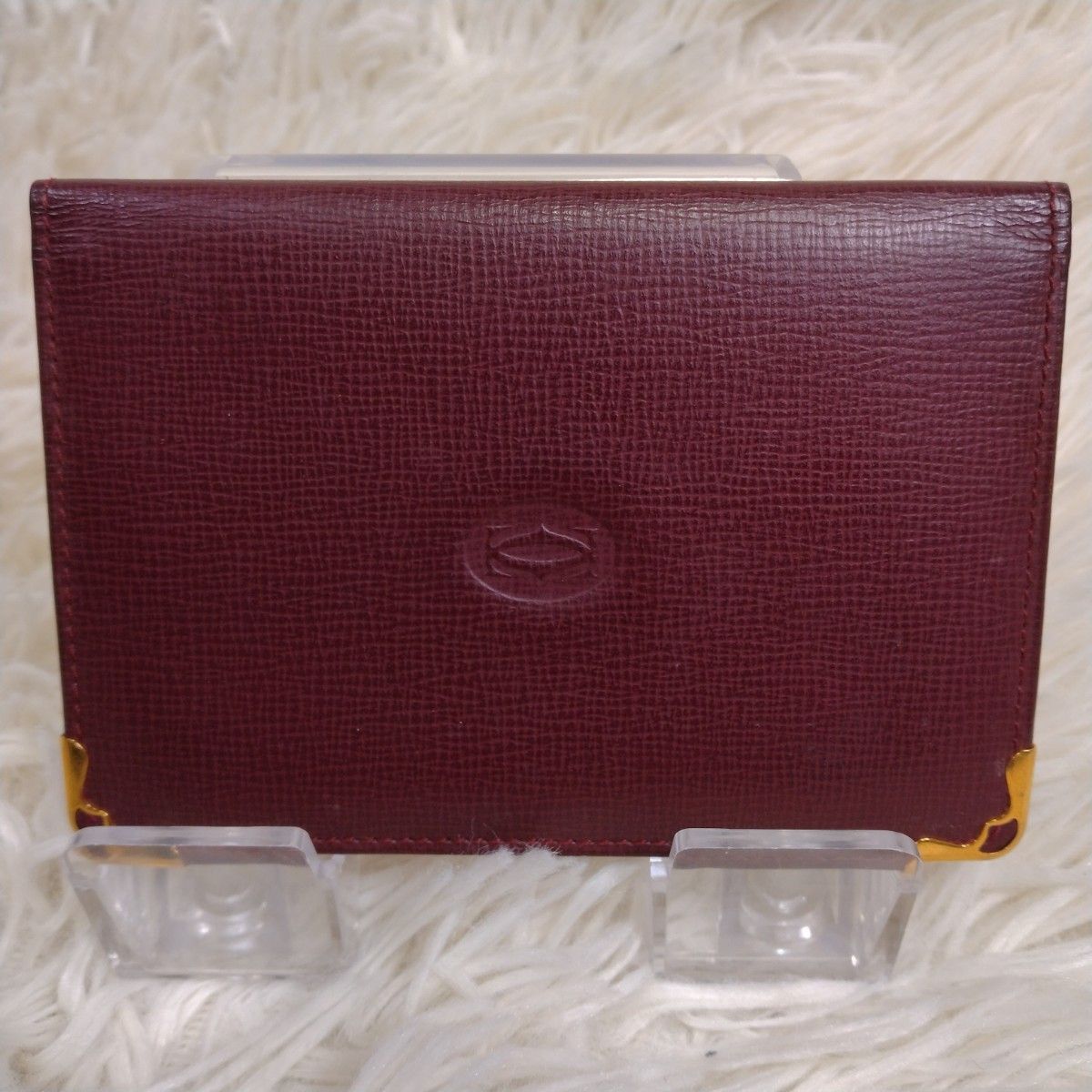 Cartier レザー カードケース パスケース 定期入れ ボルドー Cartier レザー カードケース パスケース 定期入れ ボルドー