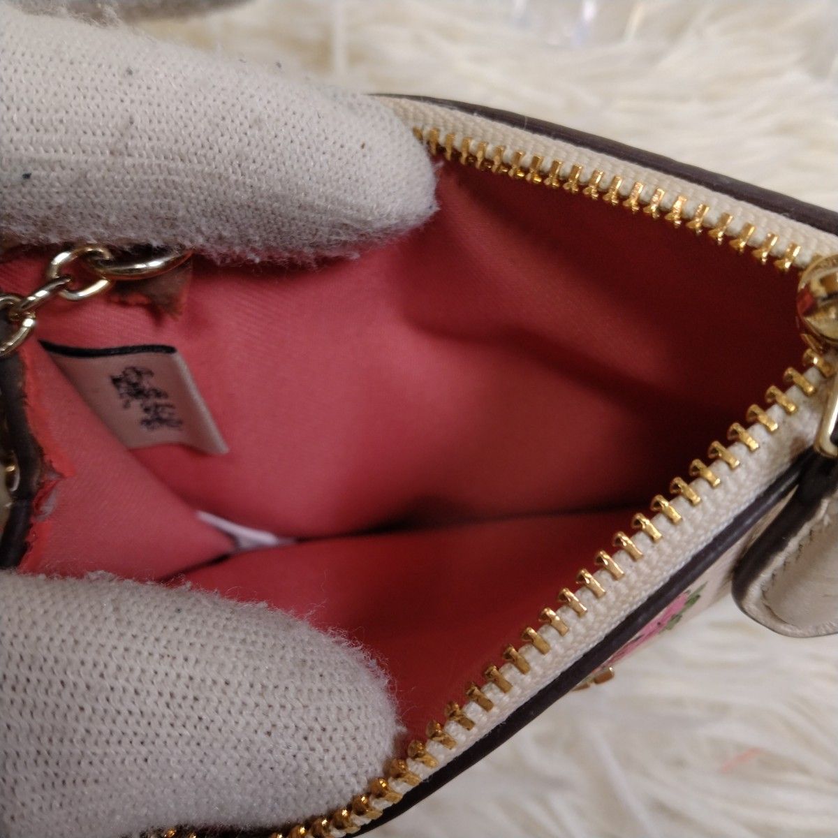 COACH コインケース パスケース カード 定期入れ 総柄 ピンク COACH コインケース パスケース カード 定期入れ 総柄 ピンク