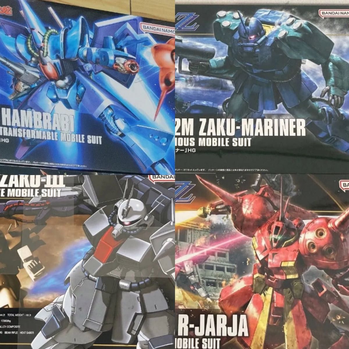 HG R・ジャジャ ザク・マリナー ザクIII 3点セット売り 未組立 HG R・ジャジャ ザク・マリナー ザクIII 3点セット売り 未組立