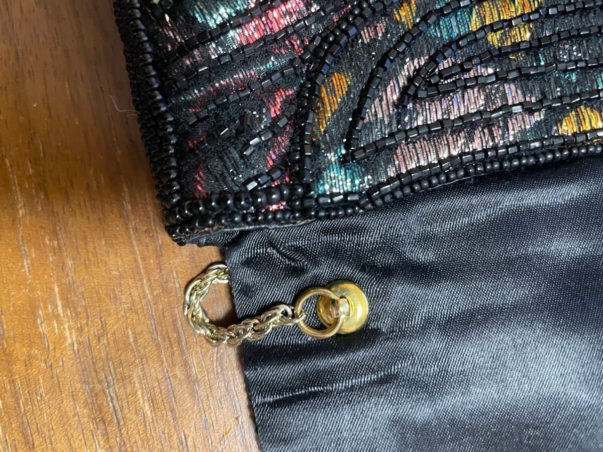 美品 皇室御用達 LUMY はしもと 高級ビーズバッグゴールド 美品 皇室御用達 LUMY はしもと 高級ビーズバッグゴールド