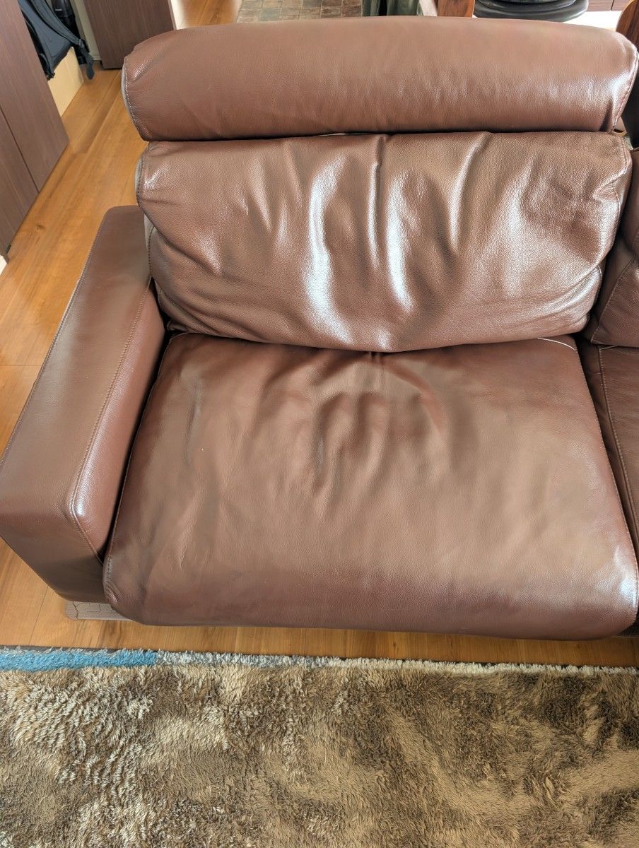 無印良品 革張りソファー 3シーター オットマン付き|Yahoo 無印良品 革張りソファー 3シーター オットマン付き|Yahoo