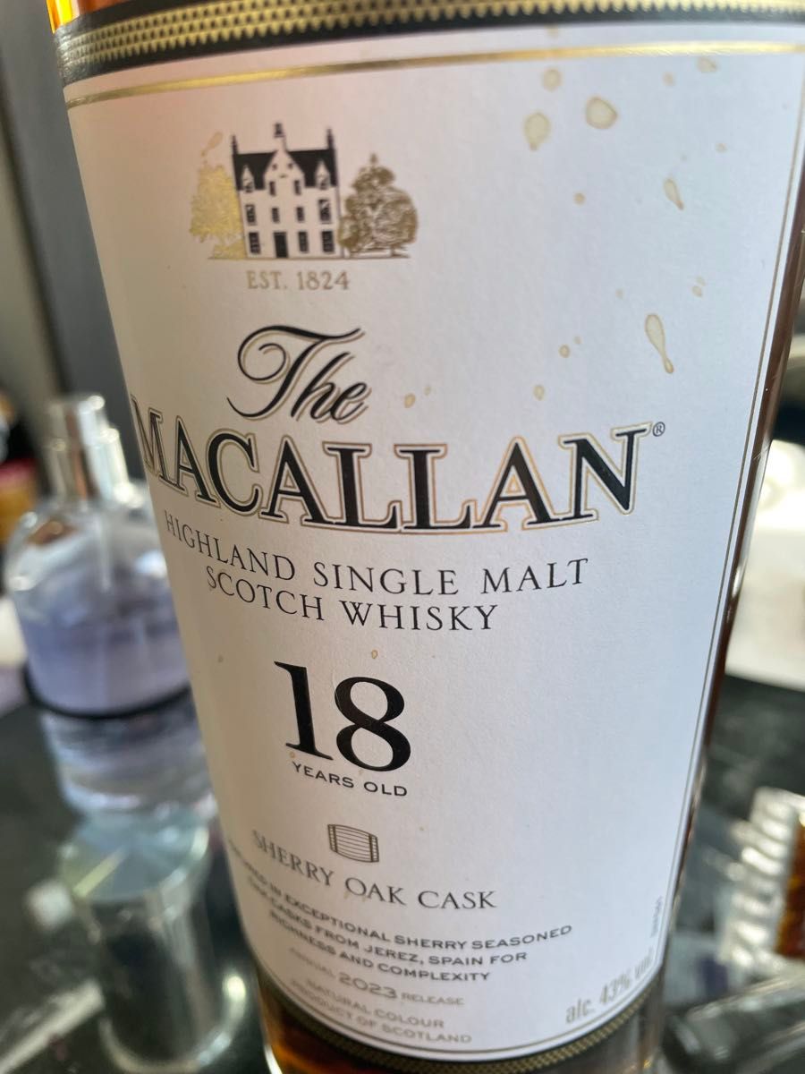 マッカラン18年 The MACALLAN シェリーオークカスク シングル マッカラン18年 The MACALLAN シェリーオークカスク シングル