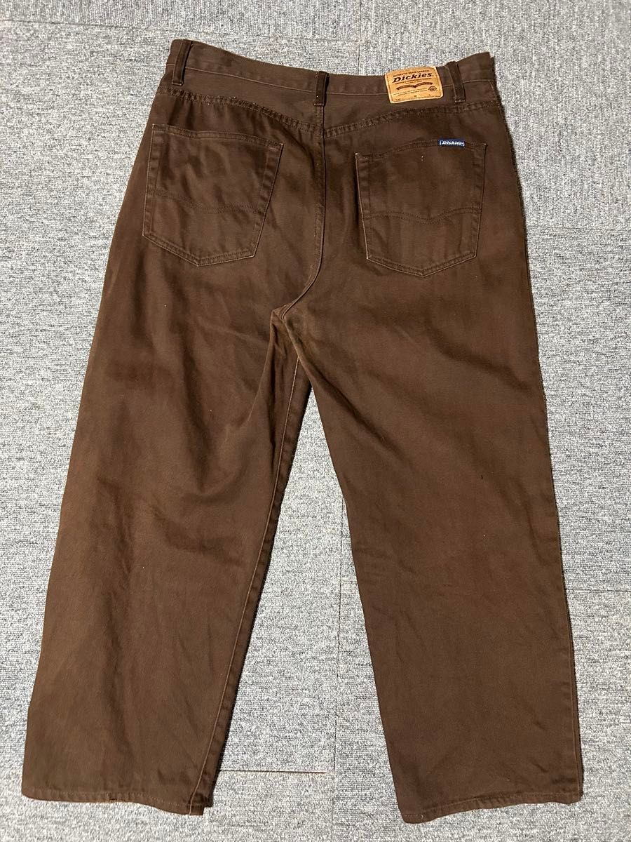 Dickies デニムパンツ バギー ワイド ブラウン|Yahoo!フリマ Dickies デニムパンツ バギー ワイド ブラウン|Yahoo!フリマ