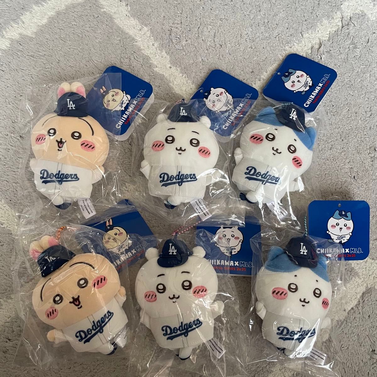 ちいかわ MLB ドジャース マスコット 6点セット ちいかわ ちいかわ MLB ドジャース マスコット 6点セット ちいかわ