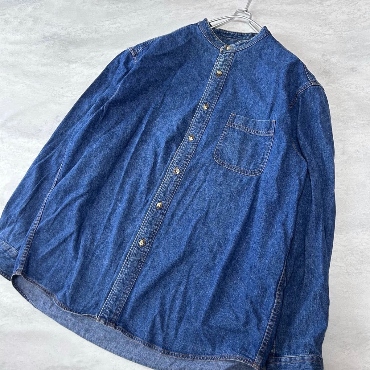エディーバウアー eddie bauer ノーカラー ヴィンテージ デニム エディーバウアー eddie bauer ノーカラー ヴィンテージ デニム