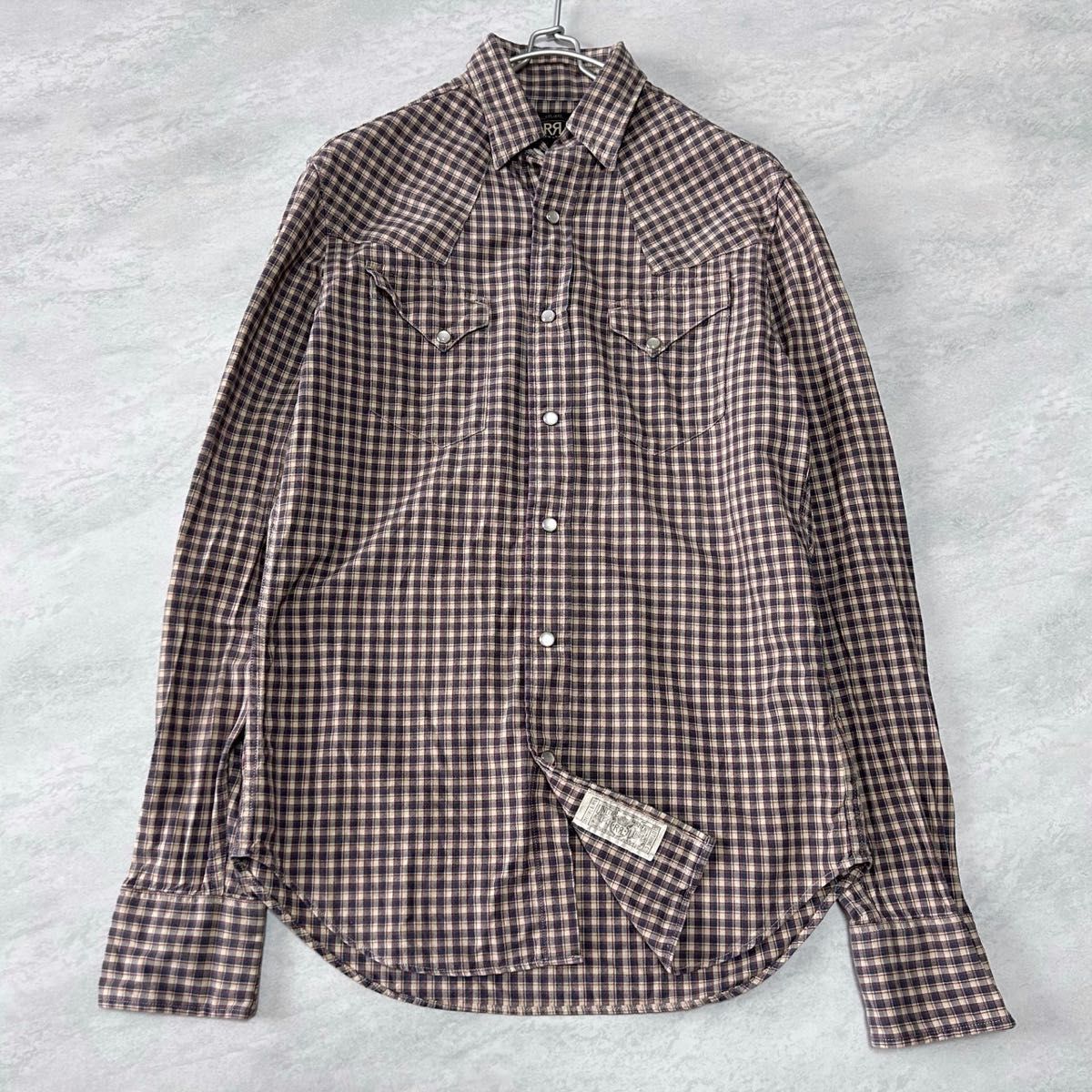 RRL ダブルアールエル ウエスタンシャツ チェック柄 XS(M~S相当 RRL ダブルアールエル ウエスタンシャツ チェック柄 XS(M~S相当