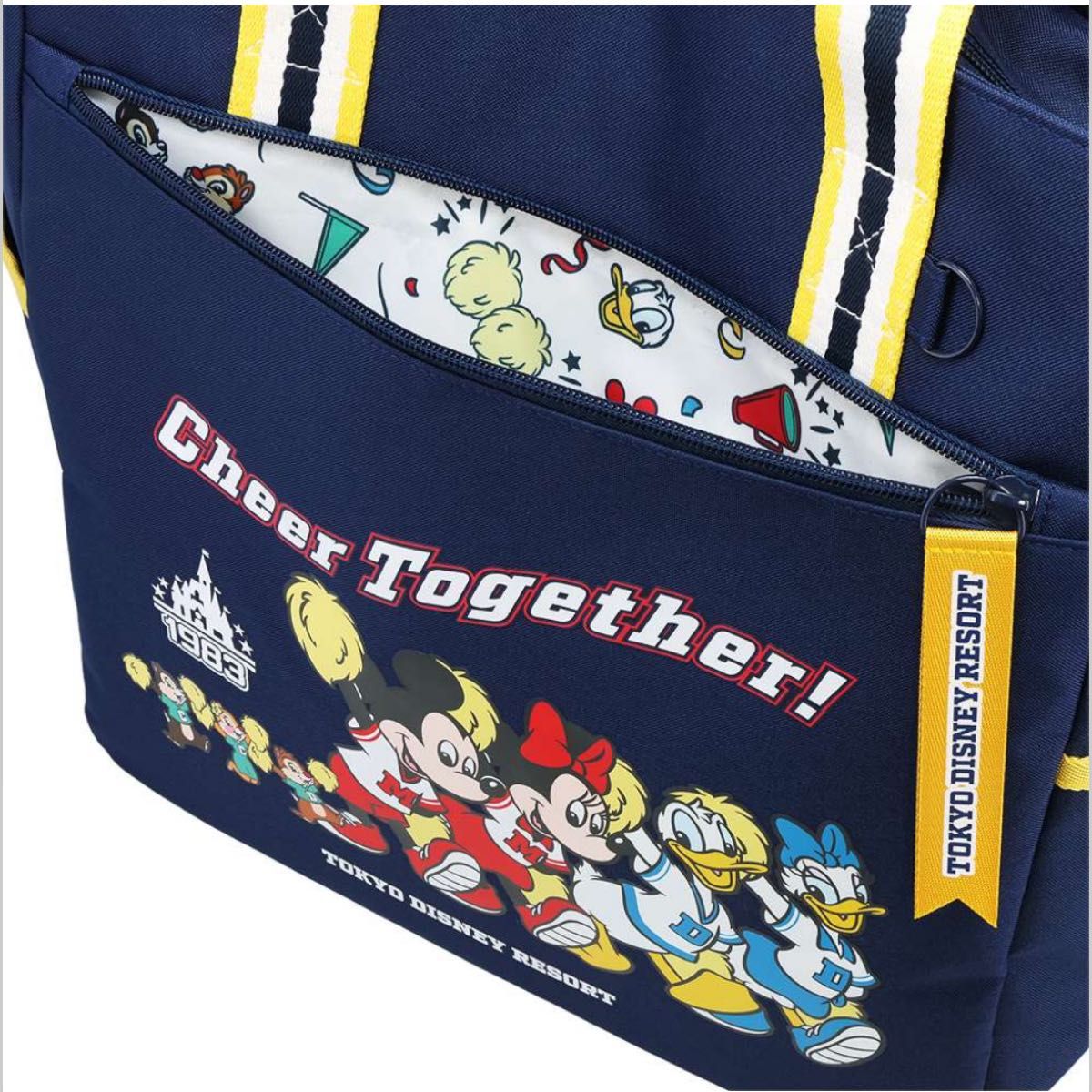 Cheer Together ミッキーと仲間たちのトートバッグ TDR 新品タグ付き ディズニー Cheer Together トートバッグ ミッキー