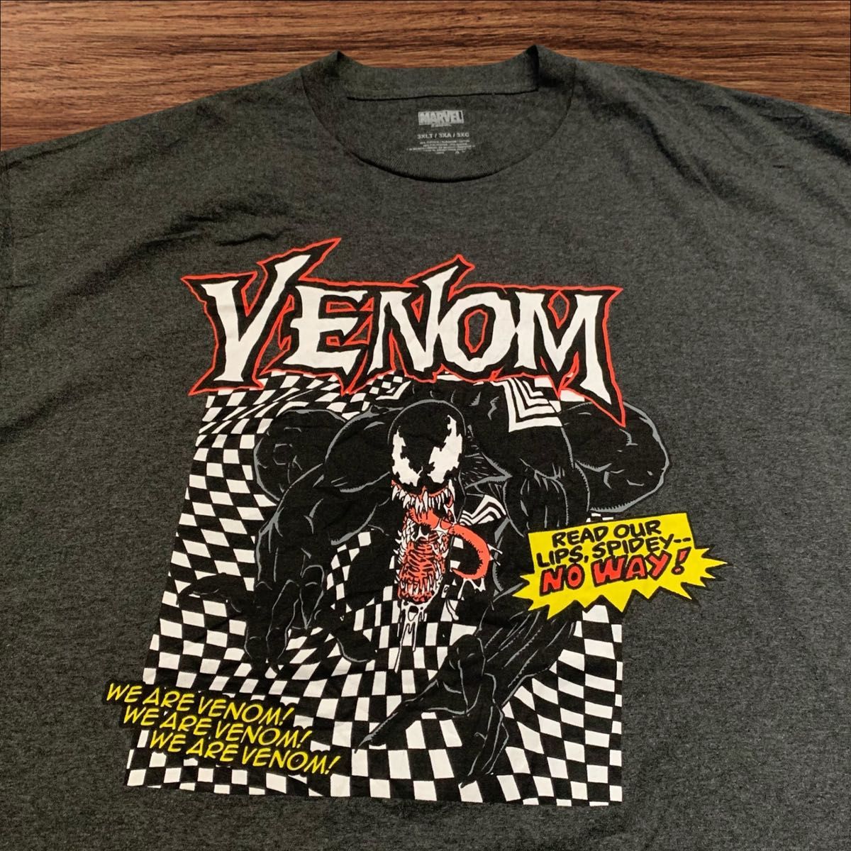 US古着】マーベル ヴェノム ダークグレー 3XL アメコミ Tシャツ US古着】マーベル ヴェノム ダークグレー 3XL アメコミ Tシャツ