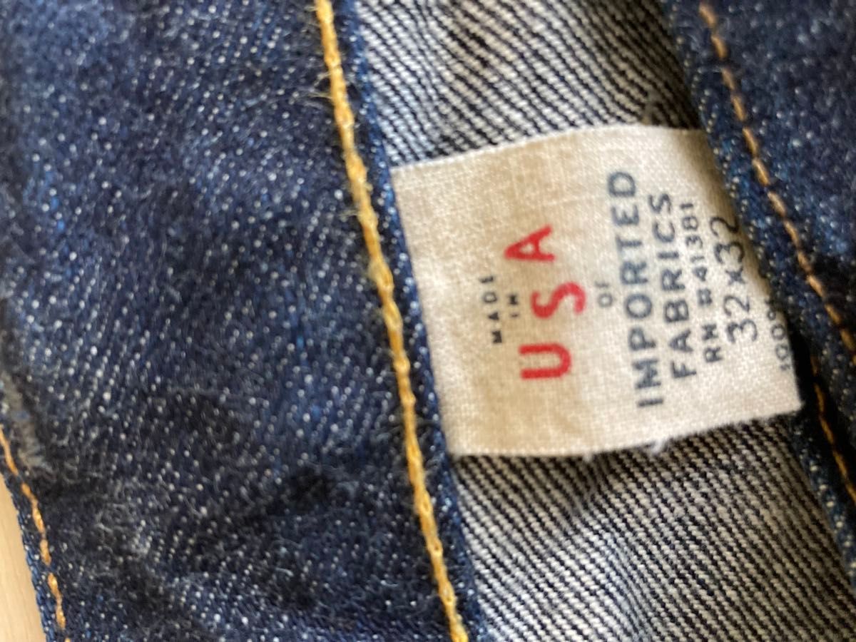 濃紺 RRL デニムパンツ スリムブーツカット 赤耳 ボタンフライ 濃紺 RRL デニムパンツ スリムブーツカット 赤耳 ボタンフライ