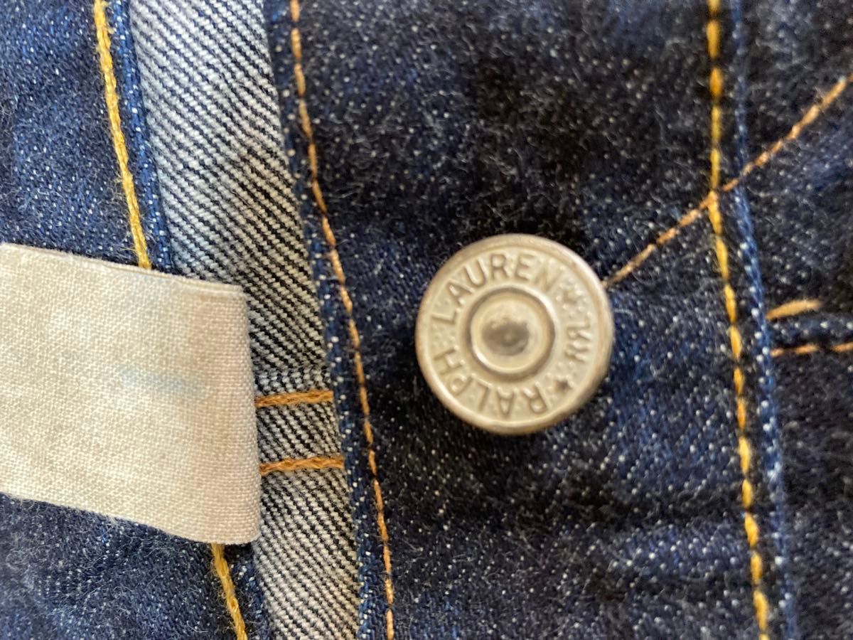 濃紺 RRL デニムパンツ スリムブーツカット 赤耳 ボタンフライ 濃紺 RRL デニムパンツ スリムブーツカット 赤耳 ボタンフライ