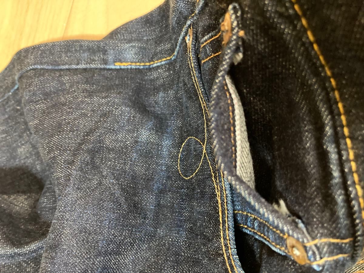 濃紺 RRL デニムパンツ スリムブーツカット 赤耳 ボタンフライ 濃紺 RRL デニムパンツ スリムブーツカット 赤耳 ボタンフライ