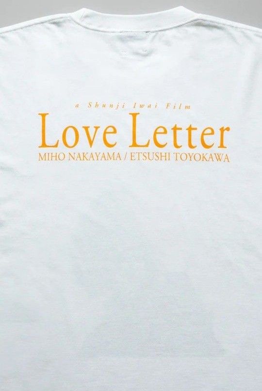 <Love Letter>30th Anniversary Tシャツ 中山美穂 中山美穂 T シャツ 『Love Letter』公開30周年を記念した