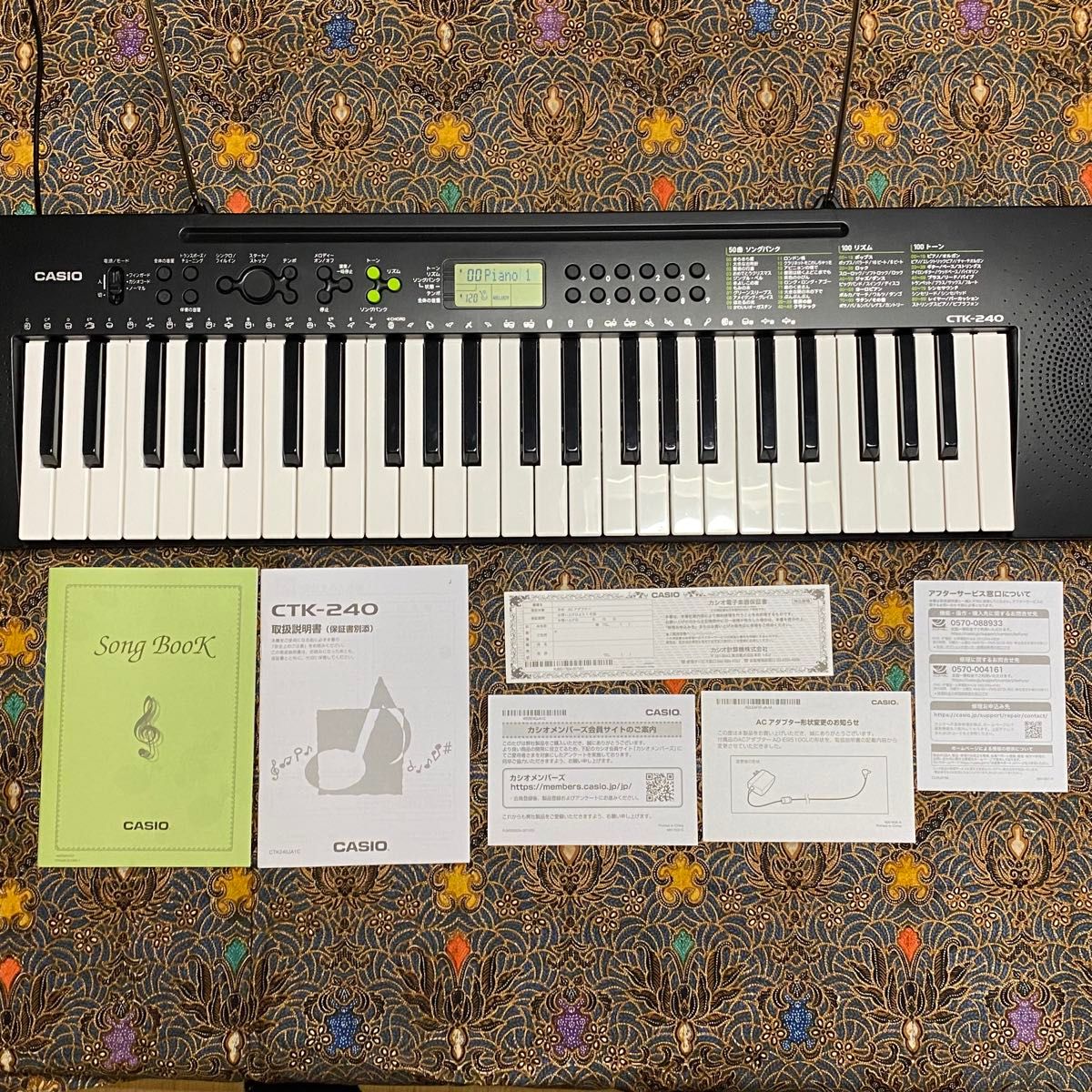 CASIO 電子キーボード CTK-240 ブラック|Yahoo!フリマ(旧 CASIO 電子キーボード CTK-240 ブラック|Yahoo!フリマ(旧
