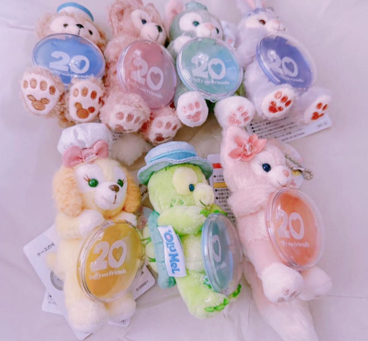 ディズニーシー カラフルハピネス ぬいぐるみチャームセット ディズニーシー カラフルハピネス ぬいぐるみチャームセット