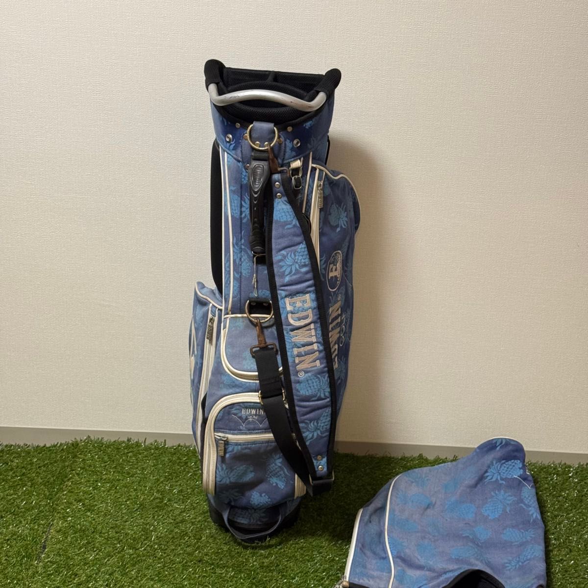 EDWIN GOLF ブルー スタンド式 キャディバッグ 3 2kg 9 0型 2018 EDWIN GOLF ブルー スタンド式 キャディバッグ 3 2kg 9 0型 2018