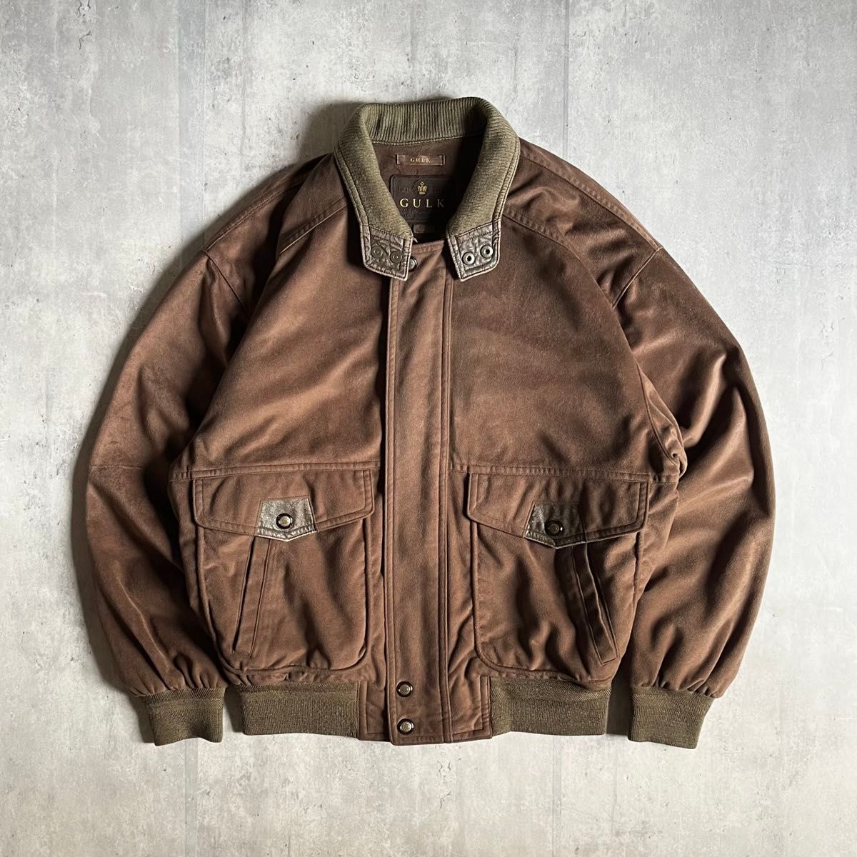 90s vintage】スイングトップ ブルゾン ベロア 好配色 短丈 古着 90s vintage】スイングトップ ブルゾン ベロア 好配色 短丈 古着
