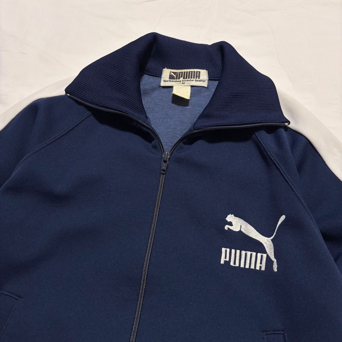 80s PUMA トラックジャケット ロゴ 刺繍 ジャージ あいみょん 着 80s PUMA トラックジャケット ロゴ 刺繍 ジャージ あいみょん 着