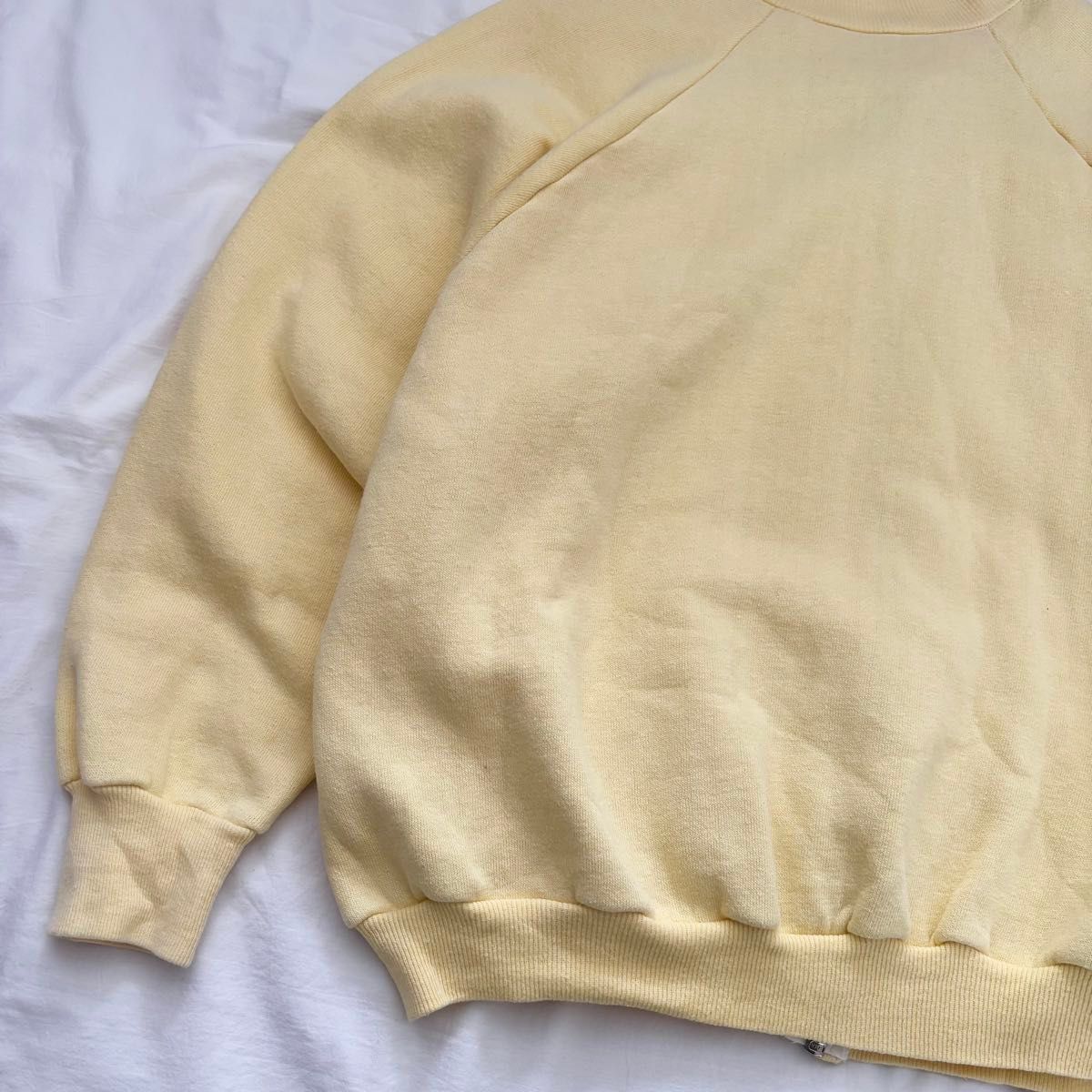 60s 70s Vintage 染み込み カレッジプリント ジップ スウェット 60s 70s Vintage 染み込み カレッジプリント ジップ スウェット