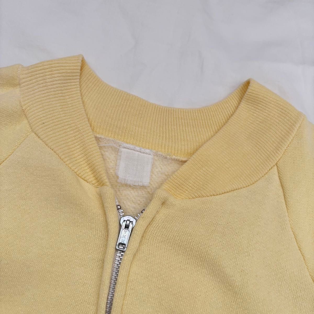 60s 70s Vintage 染み込み カレッジプリント ジップ スウェット 60s 70s Vintage 染み込み カレッジプリント ジップ スウェット