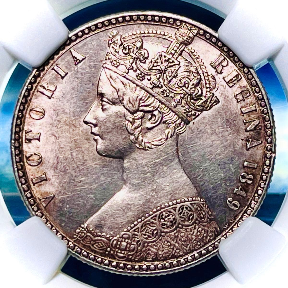 淡桜トーン 1849年 イギリス ヴィクトリア女王 ゴッドレス 淡桜トーン 1849年 イギリス ヴィクトリア女王 ゴッドレス