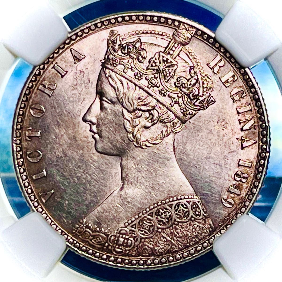 淡桜トーン 1849年 イギリス ヴィクトリア女王 ゴッドレス 淡桜トーン 1849年 イギリス ヴィクトリア女王 ゴッドレス
