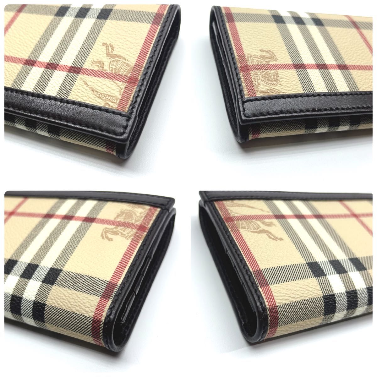 未使用品 BURBERRY バーバリー 長財布 2つ折り PVC シャドー 未使用品 BURBERRY バーバリー 長財布 2つ折り PVC シャドー