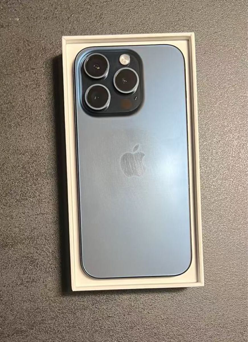 iphone 15 Pro 128GB ブルー バッテリー100% 充放電7回 日本国内 iphone 15 Pro 128GB ブルー バッテリー100% 充放電7回 日本国内