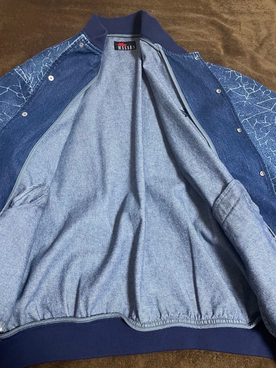 再出品】MASSES マシス 19SS DENIM CRACK RIB JKT デニム 再出品】MASSES マシス 19SS DENIM CRACK RIB JKT デニム