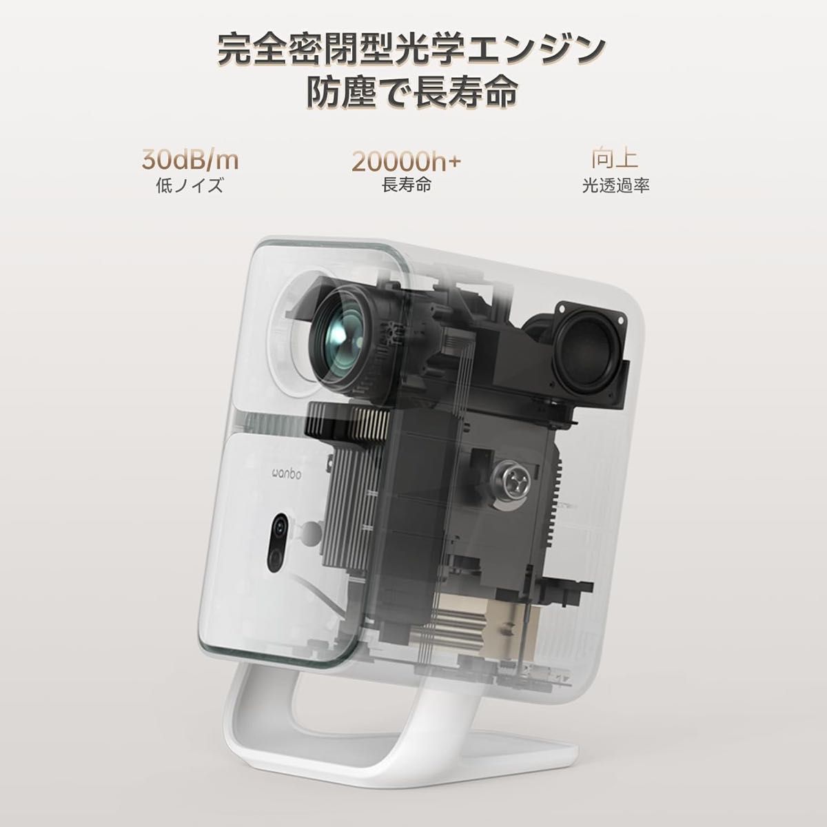 Wanbo T2 UltraプロジェクターAndroidTV 11 0 搭載1080P 小型 Wanbo T2 UltraプロジェクターAndroidTV 11 0 搭載1080P 小型