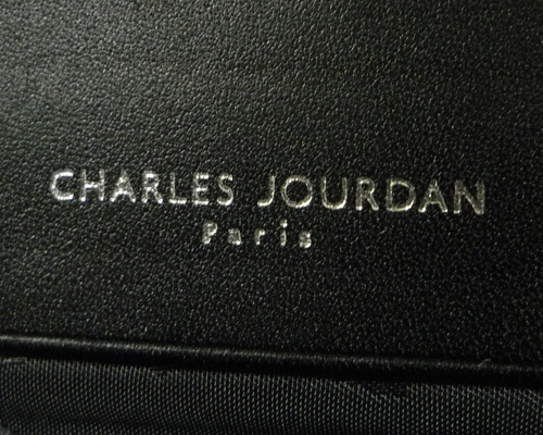 美品 シャルル ジョルダン CHARLES JOURDAN ナイロン 英字ロゴ柄 ブラック 黒 長財布 ロングウォレット レディース
