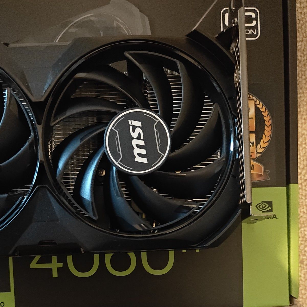 MSI GeForce RTX 4060 Ti VENTUS 2X BLACK 8G OC グラフィック MSI GeForce RTX 4060 Ti VENTUS 2X BLACK 8G OC グラフィック