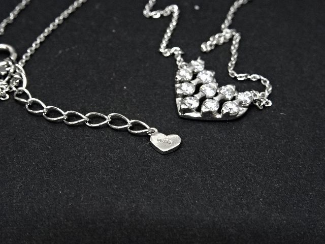 STAR JEWELRY】スタージュエリー ハート ダイヤ ネックレス Pt950
