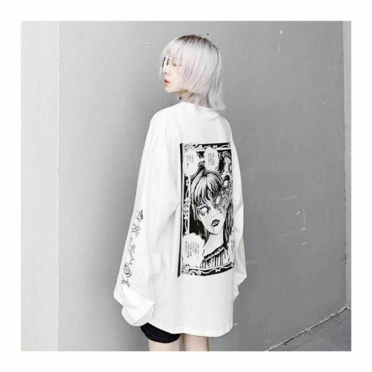 Lサイズ 新品未使用 ARJPOR ロゴ ロンT 長袖 Tシャツ 韓国っぽ Lサイズ 新品未使用 ARJPOR ロゴ ロンT 長袖 Tシャツ 韓国っぽ