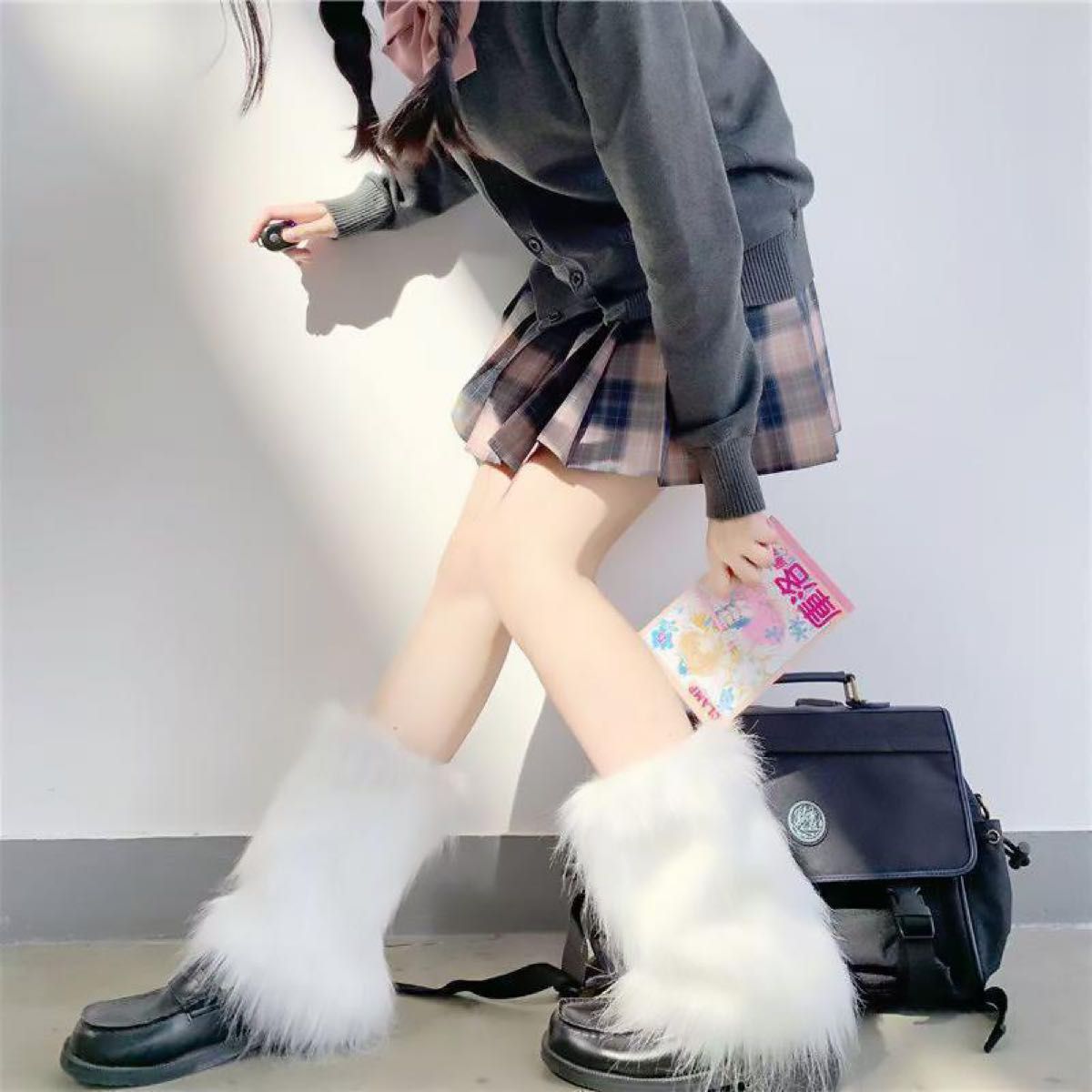 平成ギャル Y2K レッグウォーマー ファー 韓国 厚底 ルーズ 平成ギャル Y2K レッグウォーマー ファー 韓国 厚底 ルーズ