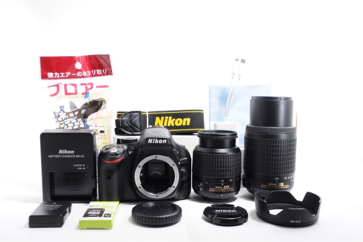 Nikon ニコン D5200 ダブルズームキット 一眼レフカメラ Nikon ニコン D5200 ダブルズームキット 一眼レフカメラ