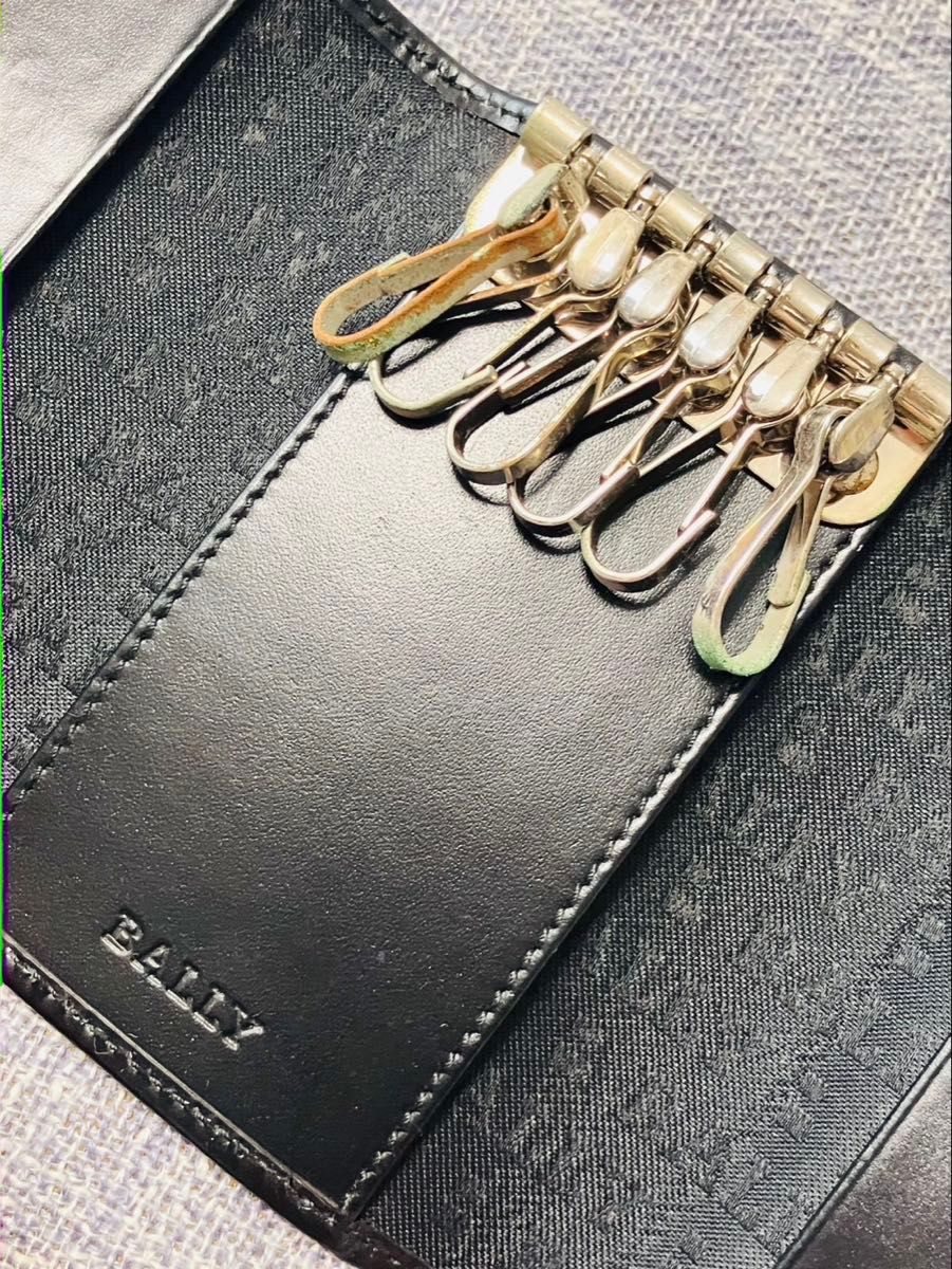 BALLY バリー キーケース 6連 レザー 黒 ブラック|Yahoo!フリマ BALLY バリー キーケース 6連 レザー 黒 ブラック|Yahoo!フリマ