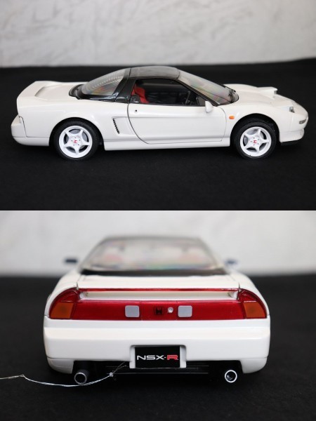 京商 1/18 ホンダ NSX タイプR ホワイト/レッド 黒箱 2台 まとめての画像3